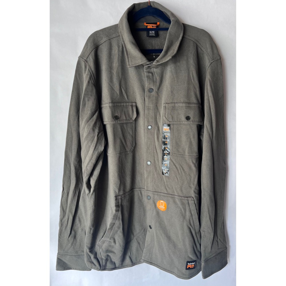 Timberland PRO Mill River Shirt Jacket‎ Mens XL Button Front Workwear Pockets